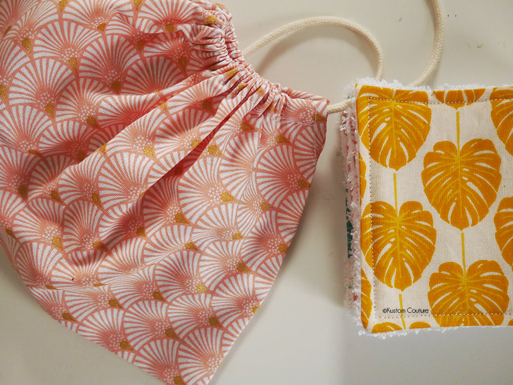 DIY - Coudre des lingettes démaquillantes lavables & un pochon de rangement  - Kustom Couture